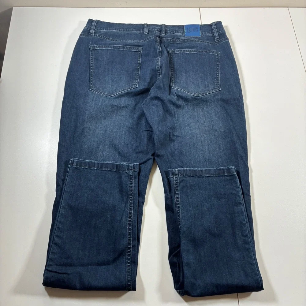 Mugsy Fultons Jeans‎ Men 34x33 Dark Wash Stretch Straight Leg (Tag 36x34)
